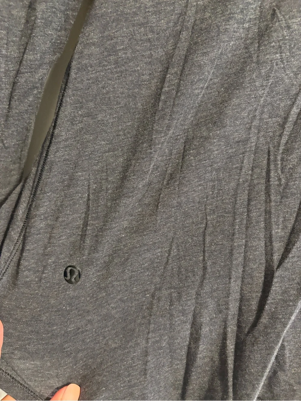 lululemon athletica Dark Heather Grey Wrap-Front Long Sleeve Top Size 6